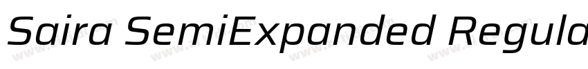 Saira SemiExpanded Regular字体转换 Saira SemiExpanded Regular字体转换